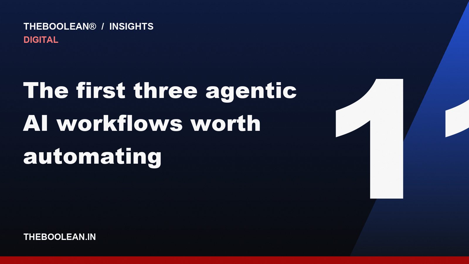 The first three agentic AI workflows worth automating