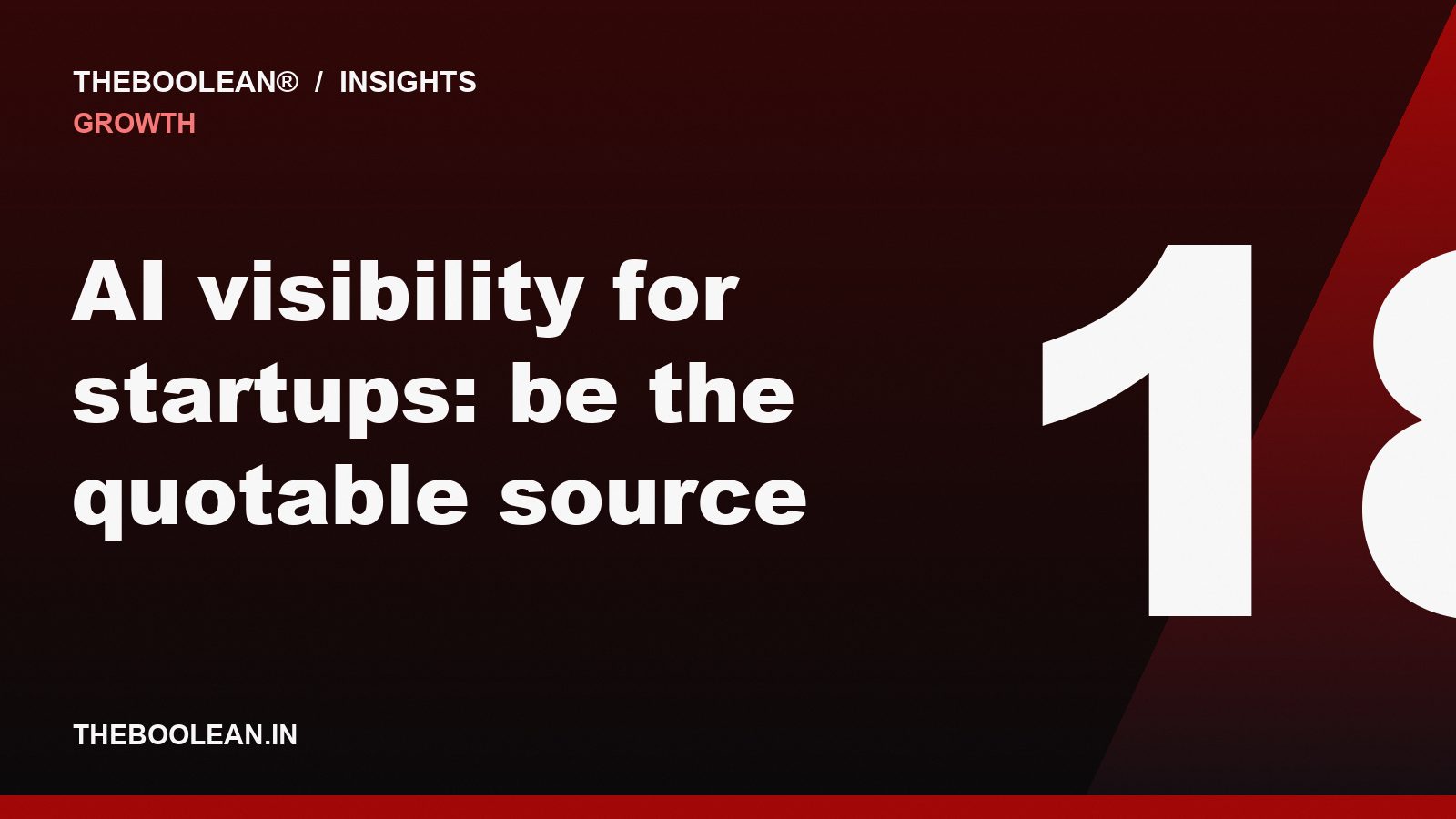 AI visibility for startups: be the quotable source