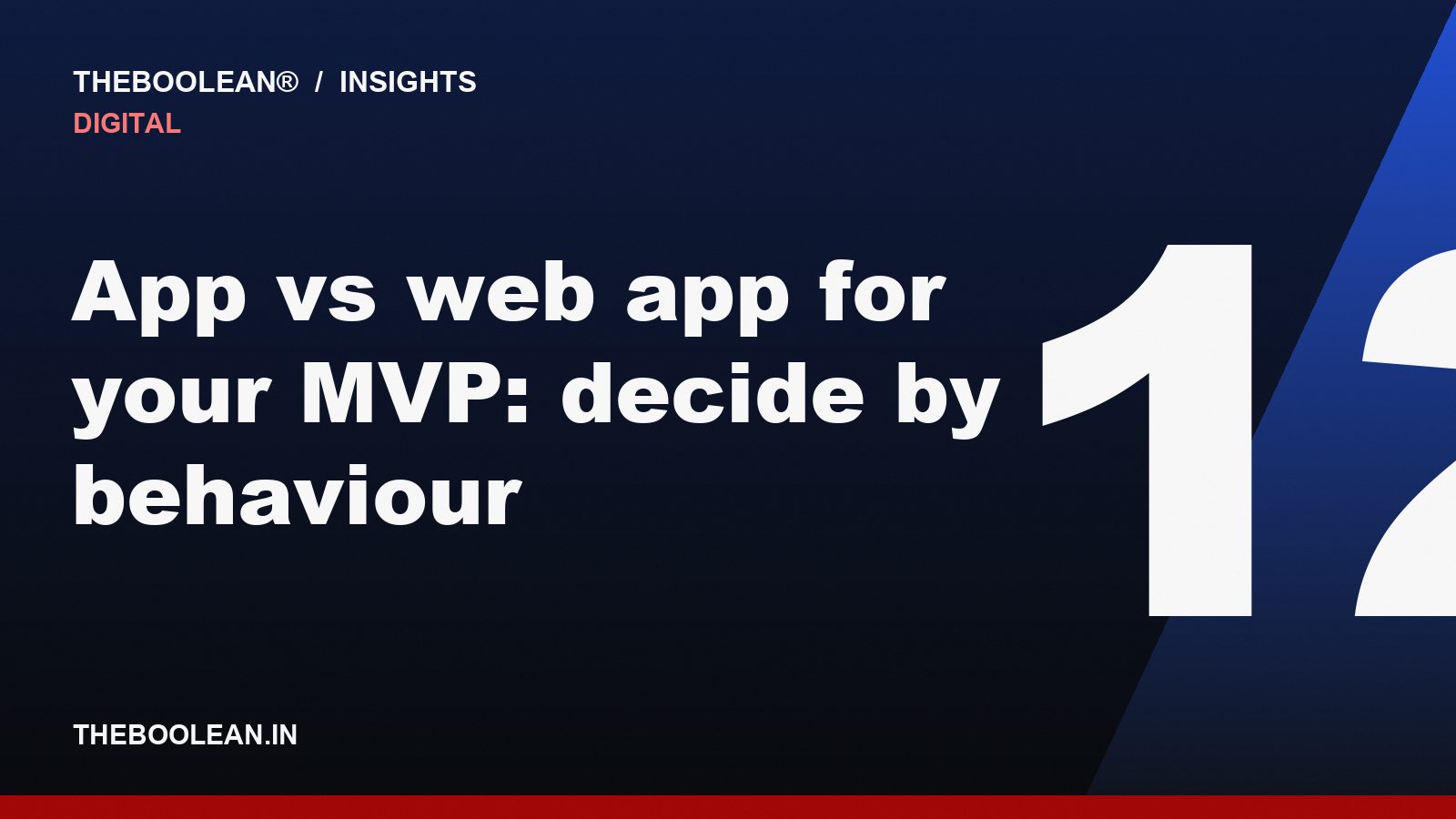 App vs web app for your MVP: decide by behaviour