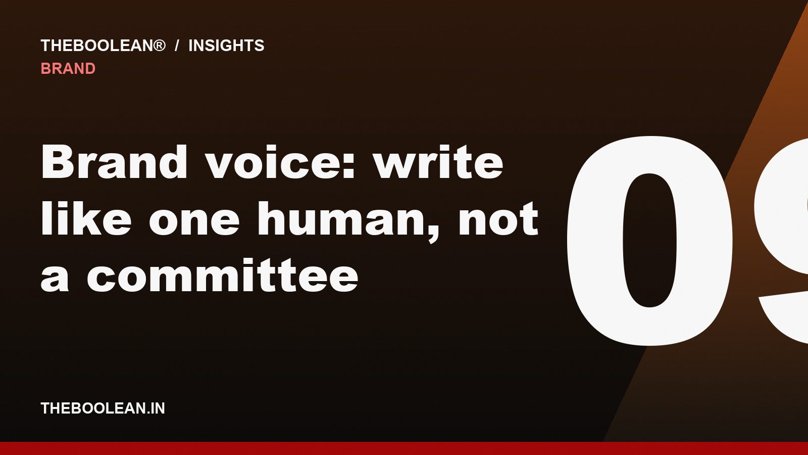 Brand voice: write like one human, not a committee
