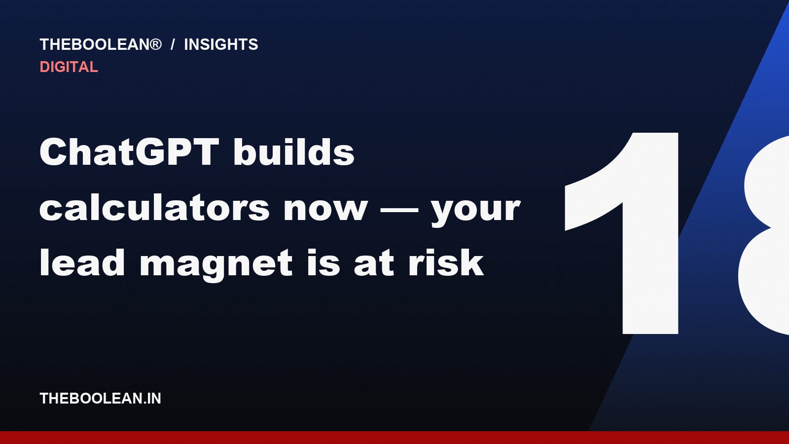 ChatGPT builds calculators now — your lead magnet is at risk