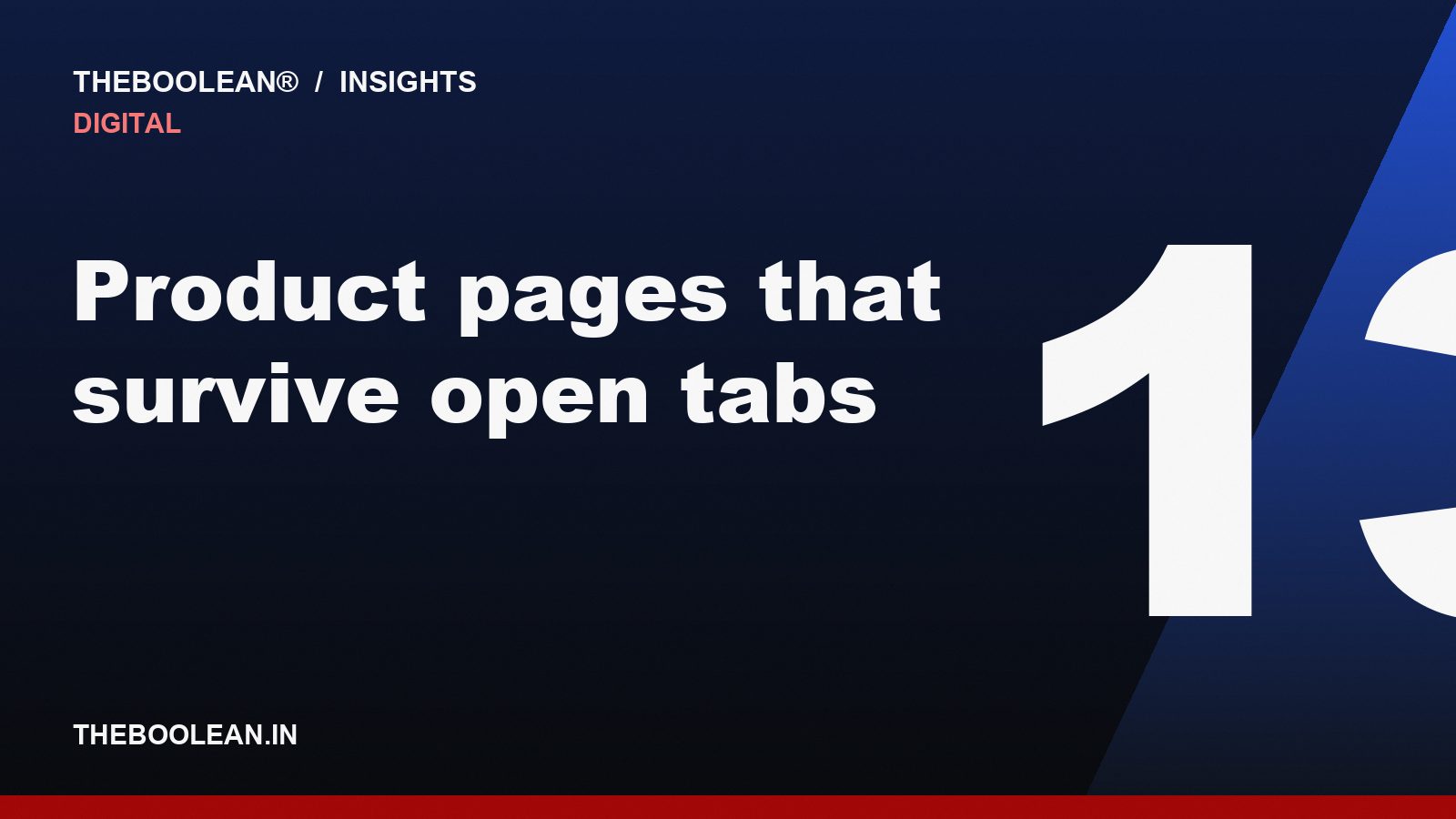 Product pages that survive open tabs