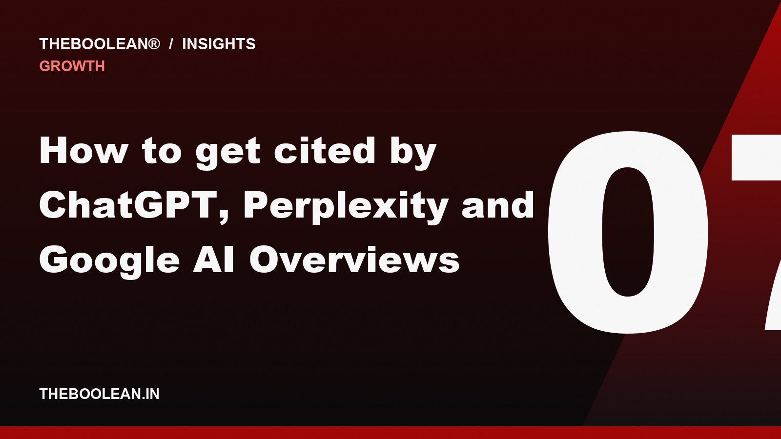 How to get cited by ChatGPT, Perplexity and Google AI Overviews