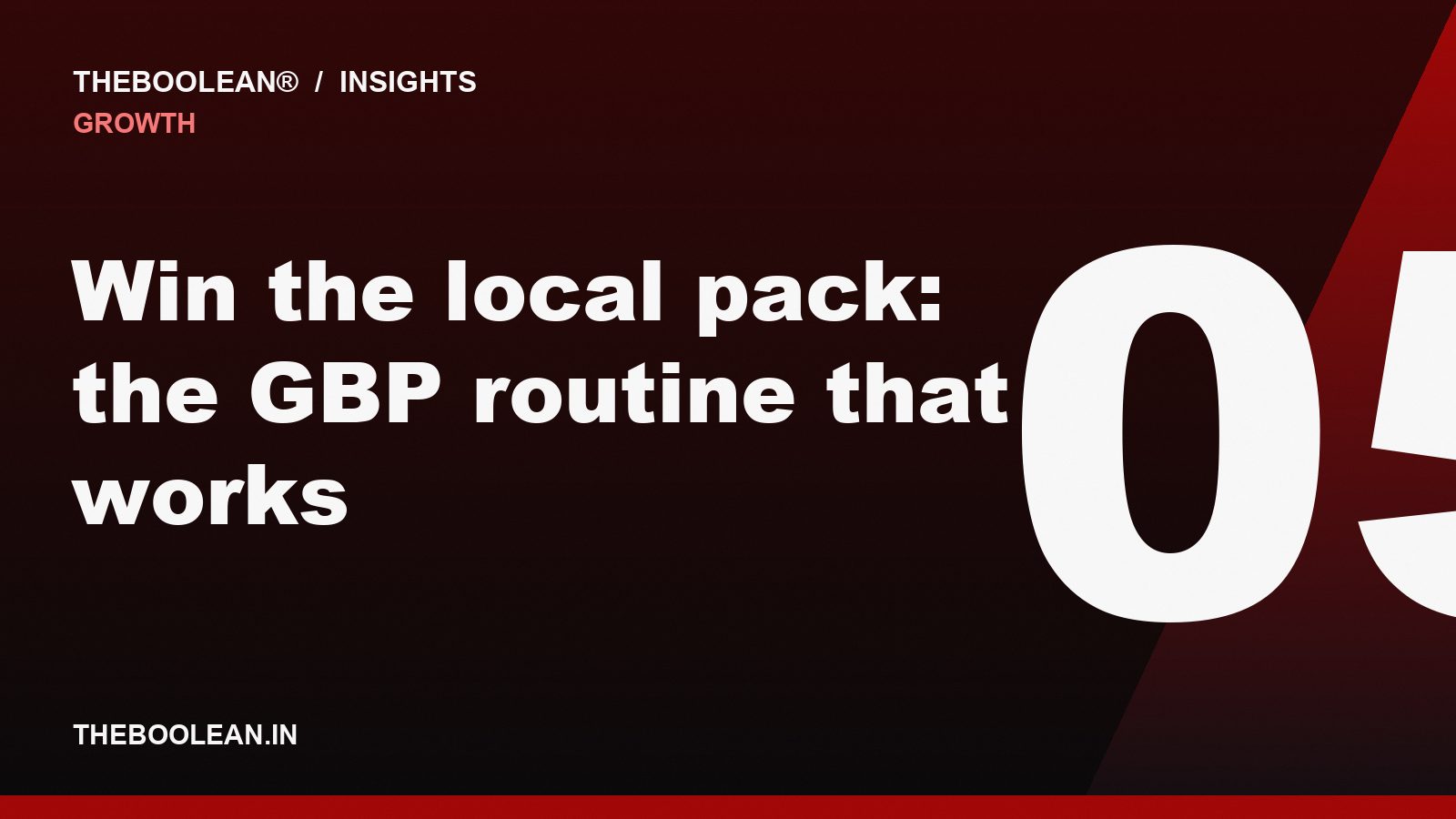 Win the local pack: the GBP routine that works