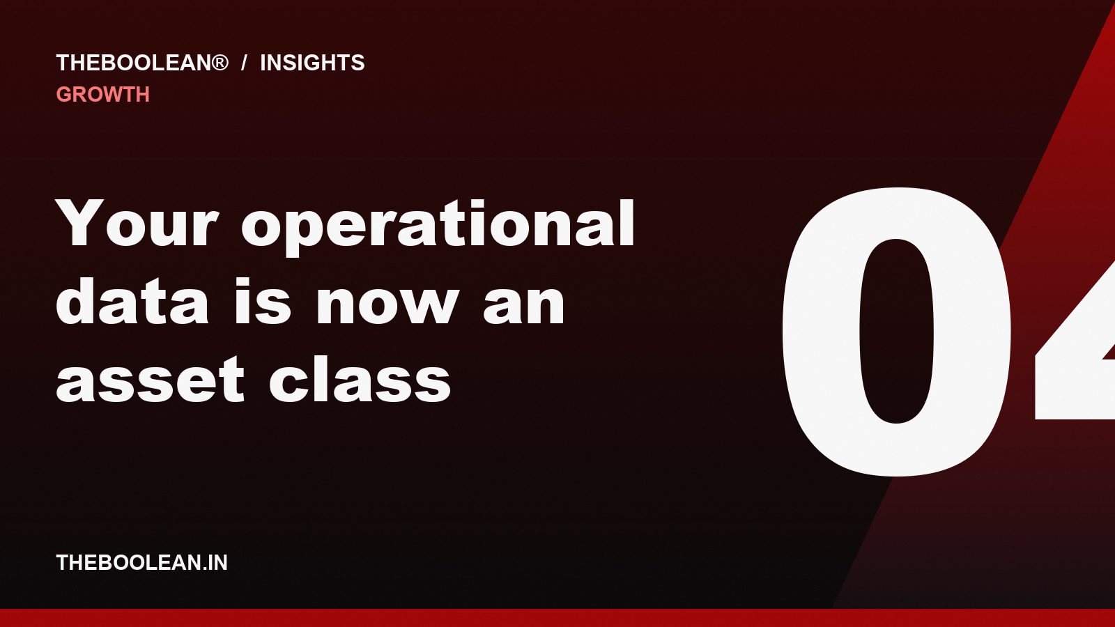 Your operational data is now an asset class