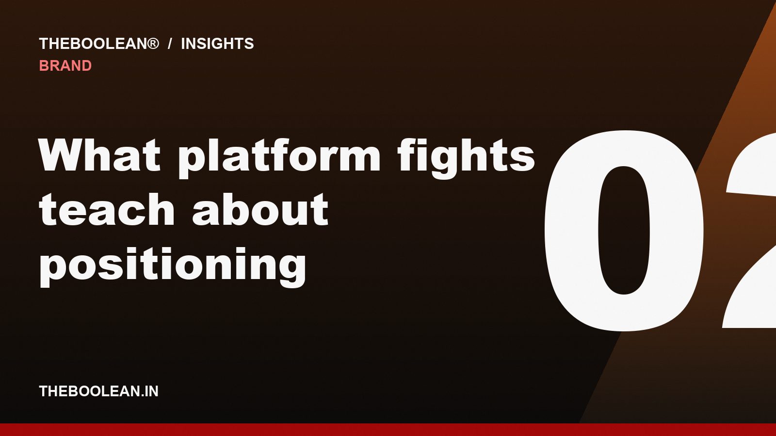 What platform fights teach about positioning