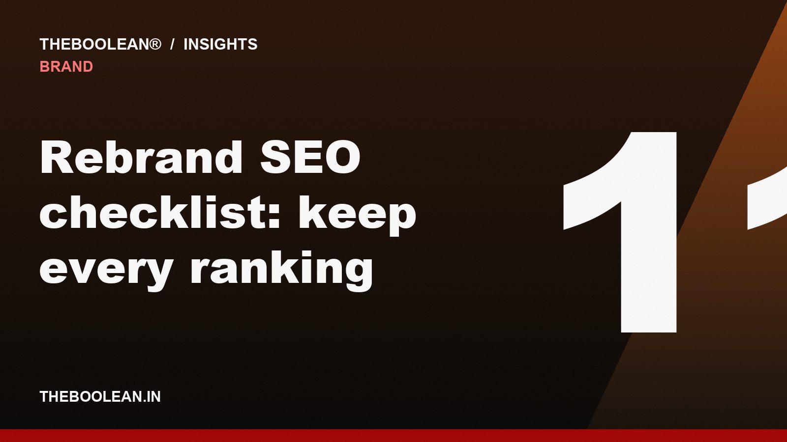 Rebrand SEO checklist: keep every ranking