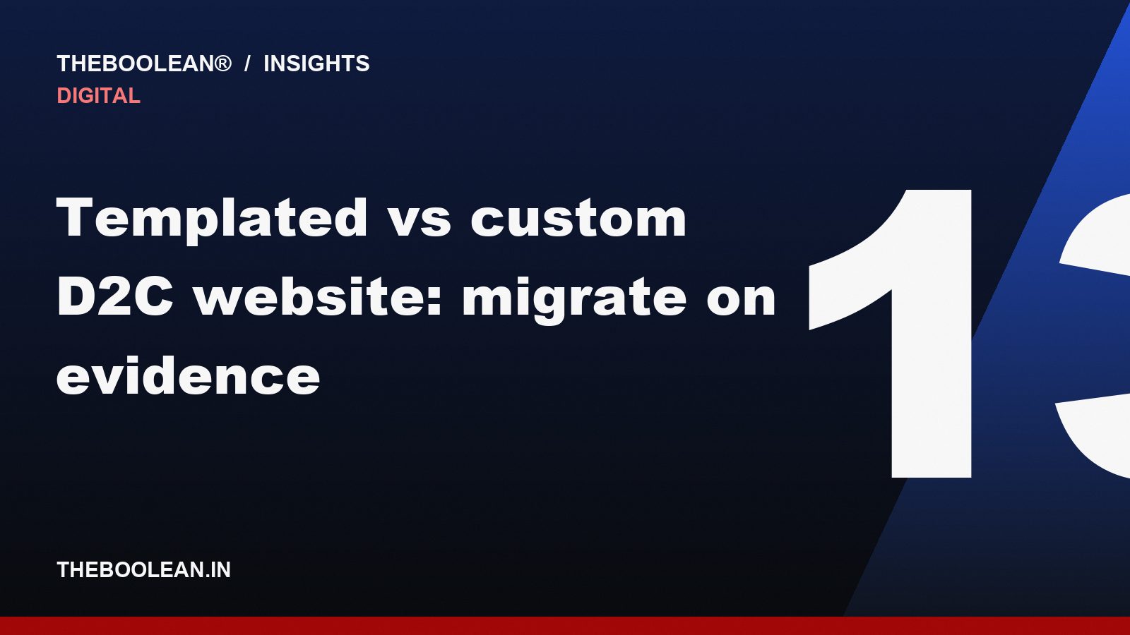Templated vs custom D2C website: migrate on evidence