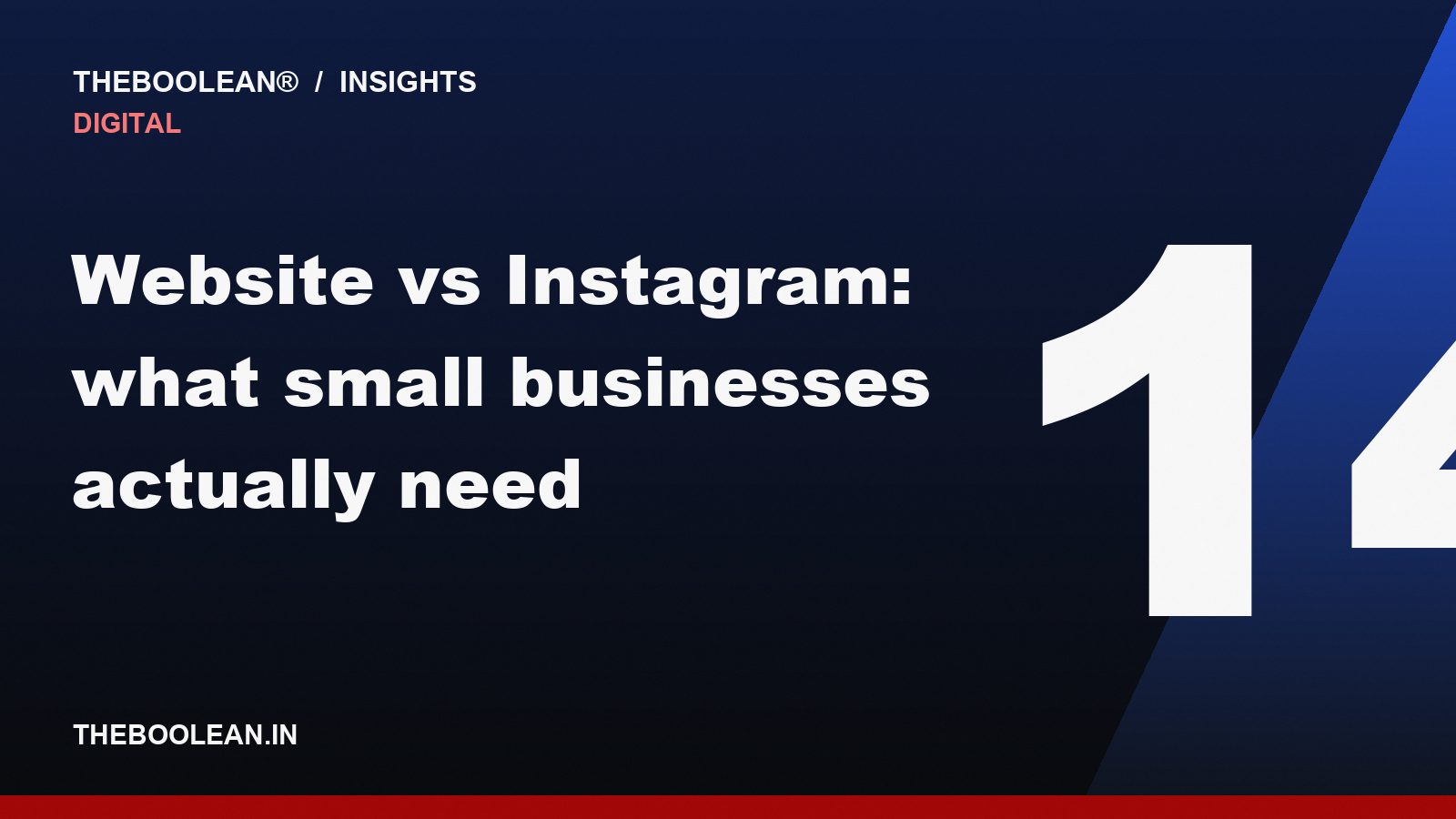 Website vs Instagram: what small businesses actually need